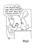 Sure you'd get more done with a computer but what about the cuteness facto… - Cartoon Premium Giclee Print by Peter Mueller