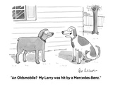 "An Oldsmobile?  My Larry was hit by a Mercedes-Benz." - Cartoon Premium Giclee Print by Leo Cullum