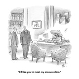 "I'd like you to meet my accountolero." - Cartoon Premium Giclee Print by Frank Cotham