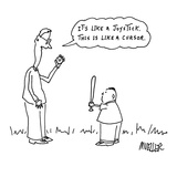 "It's like a joystick.  This is like a cursor." - Cartoon Premium Giclee Print by Peter Mueller