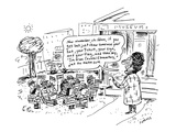Now remember, children, if you get lost just show someone your hat, your t… - Cartoon Premium Giclee Print by David Sipress