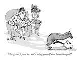 "Harry, take it from me. You're doing yourself more harm than good." - New Yorker Cartoon Premium Giclee Print by William Steig