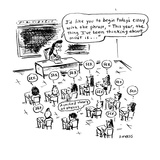 I'd like you to begin today's essay with the phrase, "This year, the thing… - Cartoon Premium Giclee Print by David Sipress