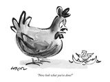 "Now look what you've done!" - New Yorker Cartoon Premium Giclee Print by Lee Lorenz