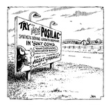 Try New Posilac® Synthetic Bovine Growth Hormone in Your Cows  - Cartoon Premium Giclee Print by John Jonik