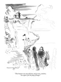 "That banquet was most delicious, and yet now, somehow, once again I feel …" - New Yorker Cartoon Premium Giclee Print by James Stevenson