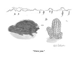 porcupine to cactus - Cartoon Premium Giclee Print by Leo Cullum