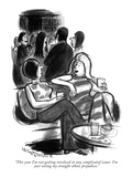"This year I'm not getting involved in any complicated issues. I'm just vo…" - New Yorker Cartoon Premium Giclee Print by Jr., Whitney Darrow