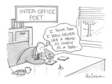 Inter-Office Poet - Cartoon Premium Giclee Print by Leo Cullum