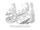 "Hello?  Beasts of the Field?  This is Lou, over in Birds of the Air.  Any…" - New Yorker Cartoon Premium Giclee Print by Jack Ziegler