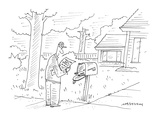 man receives letter which says, 'You've got snail mail!' - Cartoon Premium Giclee Print by Mick Stevens