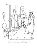 "Aren't you a bit early with the holiday spirit?" - New Yorker Cartoon Premium Giclee Print by George Price