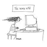 The Wind Site - Cartoon Premium Giclee Print by Peter Mueller