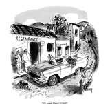 "Es usted Diners' Club?" - New Yorker Cartoon Premium Giclee Print by Barney Tobey