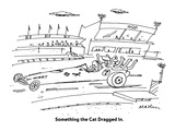 Something the Cat Dragged In. - Cartoon Premium Giclee Print by Michael Maslin