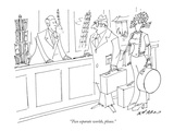 "Two separate worlds, please." - New Yorker Cartoon Premium Giclee Print by Ed Arno
