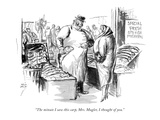 "The minute I saw this carp, Mrs. Mugler, I thought of you." - New Yorker Cartoon Premium Giclee Print by Harold Denison