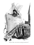 "Heavens! Who is that tall man standing beside Harriet?" - New Yorker Cartoon Premium Giclee Print by Helen E. Hokinson