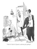 "I did it! I did it! I found a substitute for quality!" - New Yorker Cartoon Premium Giclee Print by Joseph Mirachi