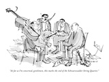 "As far as I'm concerned, gentlemen, this marks the end of the Schwarzwald…" - New Yorker Cartoon Premium Giclee Print by James Stevenson
