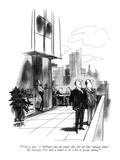 "What a day! A brilliant sun, an azure sky, the air like vintage wine! By …" - New Yorker Cartoon Premium Giclee Print by Robert Weber