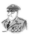 General wearing three medals that read, "Ready," "Aim," "Fire." - New Yorker Cartoon Premium Giclee Print by Henry Martin