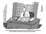 "If you would like to press one press one, if you would like to press two,…" - Cartoon Premium Giclee Print by Peter C. Vey