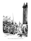 "I'll be over at Geoffrey d'Angoulême's place, settling his hash." - New Yorker Cartoon Premium Giclee Print by Eldon Dedini