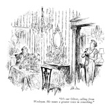 "It's our Oliver, calling from Wesleyan. He wants a greater voice in somet…" - New Yorker Cartoon Premium Giclee Print by Alan Dunn