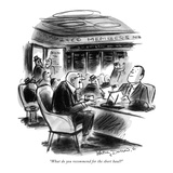 "What do you recommend for the short haul?" - New Yorker Cartoon Premium Giclee Print by Jr., Whitney Darrow