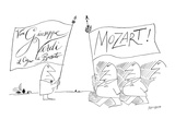 "Viva Giuseppe Verdi il Cigno di Busseto" - New Yorker Cartoon Premium Giclee Print by Saul Steinberg