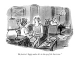 "He just isn't happy unless he's in the eye of the hurricane." - New Yorker Cartoon Premium Giclee Print by Frank Modell