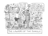 "The Lawyers of the Jungle" - Cartoon Premium Giclee Print by Danny Shanahan