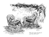 "Oh, she's very attractive. I don't like her at all." - New Yorker Cartoon Premium Giclee Print by Alice Harvey