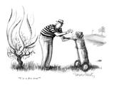 "Use a five iron!" - New Yorker Cartoon Premium Giclee Print by Donald Reilly