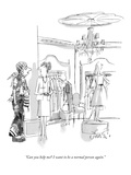 "Can you help me? I want to be a normal person again." - New Yorker Cartoon Premium Giclee Print by Edward Frascino