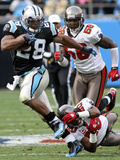 Buccaneers Panthers Football: Charlotte, NC - Jonathan Stewart Photographic Print by Rick Havner