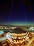 SUPER BOWL: NEW ORLEANS, LOUISIANA - The Louisiana Superdome Fotografie-Druck von Dave Martin