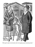 "He may be a fine veterinarian, but we're going to get some funny looks." - New Yorker Cartoon Premium Giclee Print by Peter Arno