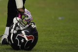 Raiders Texans Football: Houston, TX - Houston Texans Helmet Photographic Print by Pat Sullivan