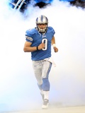Vikings Lions Football: Detroit, MI - Matthew Stafford Photographic Print by Carlos Osorio
