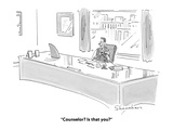 "Counselor? Is that you?" - Cartoon Premium Giclee Print by Danny Shanahan