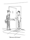 "Divorce-O-Gram." - Cartoon Premium Giclee Print by Aaron Bacall