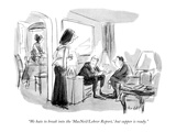 "We hate to break into the 'MacNeil/Lehrer Report,' but supper is ready." - New Yorker Cartoon Premium Giclee Print by Frank Modell