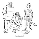 "Surely you jest?" - New Yorker Cartoon Premium Giclee Print by Richard Decker