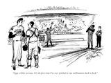"I am a little nervous. It's the first time I've ever pitched to two milli…" - New Yorker Cartoon Premium Giclee Print by Joseph Mirachi