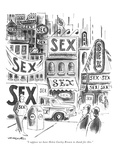 "I suppose we have Helen Gurley Brown to thank for this." - New Yorker Cartoon Premium Giclee Print by Henry Martin