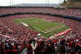Falcons 49ers Football: San Francisco, CA - Candlestick Park Photographic Print by George Nikitin
