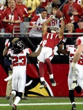 Cardinals Falcons Football: Glendale, ARIZONA - Larry Fitzgerald Fotografie-Druck von Ross D. Franklin