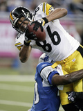 Steelers Lions Football: Detroit, MI - Hines Ward Photographie par Duane Burleson